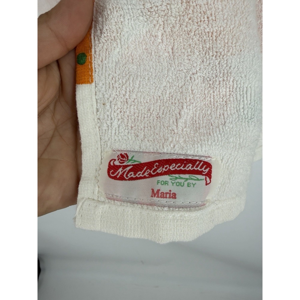 VTG Crochet Hanging Kitchen Towels Citrus Orange Fruit Retro Granny Cottagecore - Picture 6 of 9